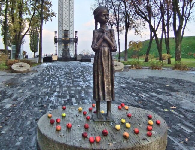 Holodomor memorial statue