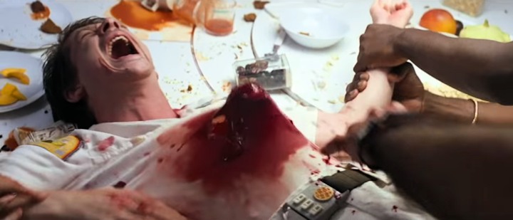 Alien movie chestburster scene