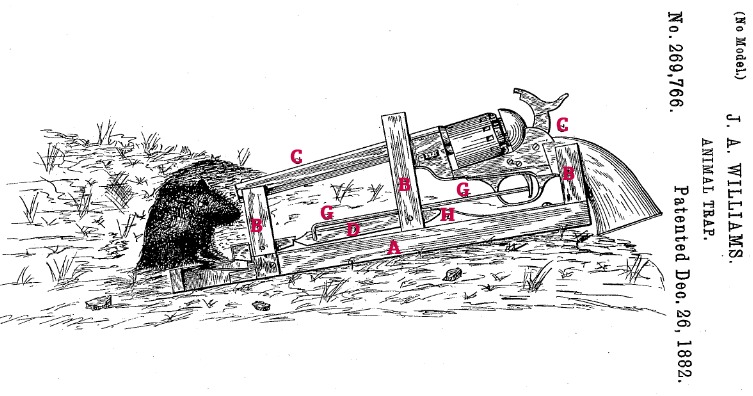 Mousetrap with a gun