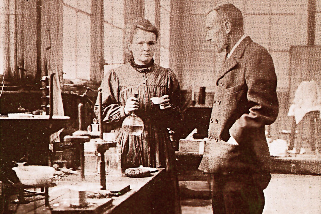 Marie Curie and Pierre Curie